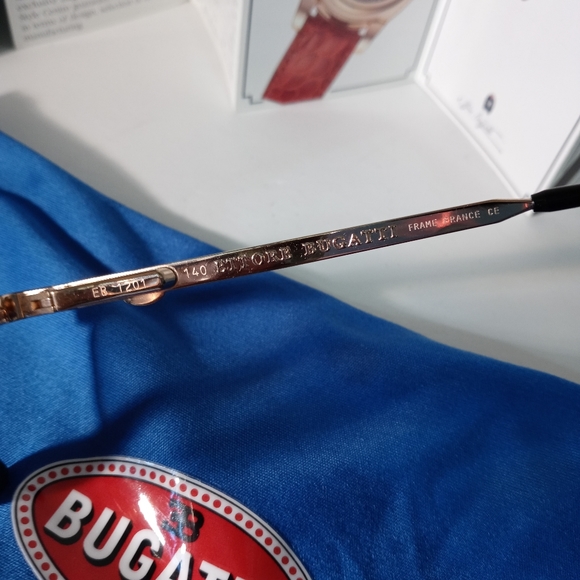 Mens Bugatti 501 platinum plated and 22k eyeglasses 100% - Picture 6 of 6